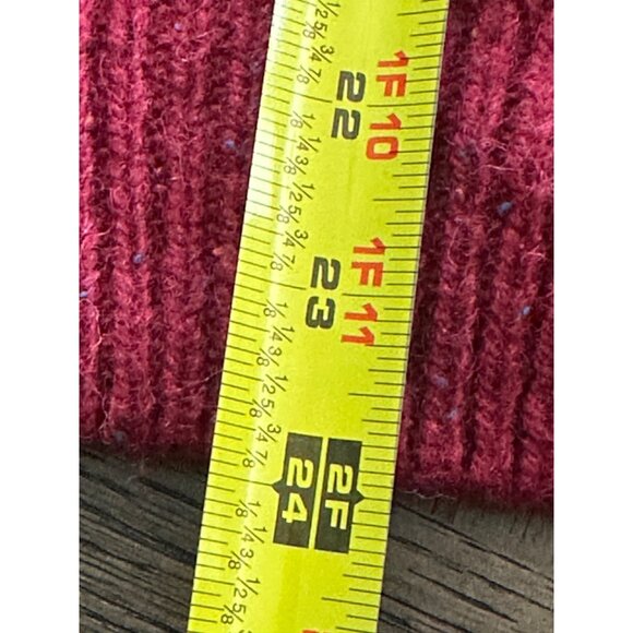 Orvis Men's Large Red Wool Blend Half Zip Sweater - Picture 3 of 9